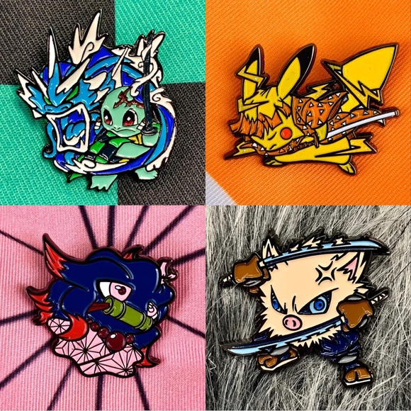 NWT ⚔️ Jimmy Sparrow Poke x Slayer Enamel Pin Set - Picture 4 of 4